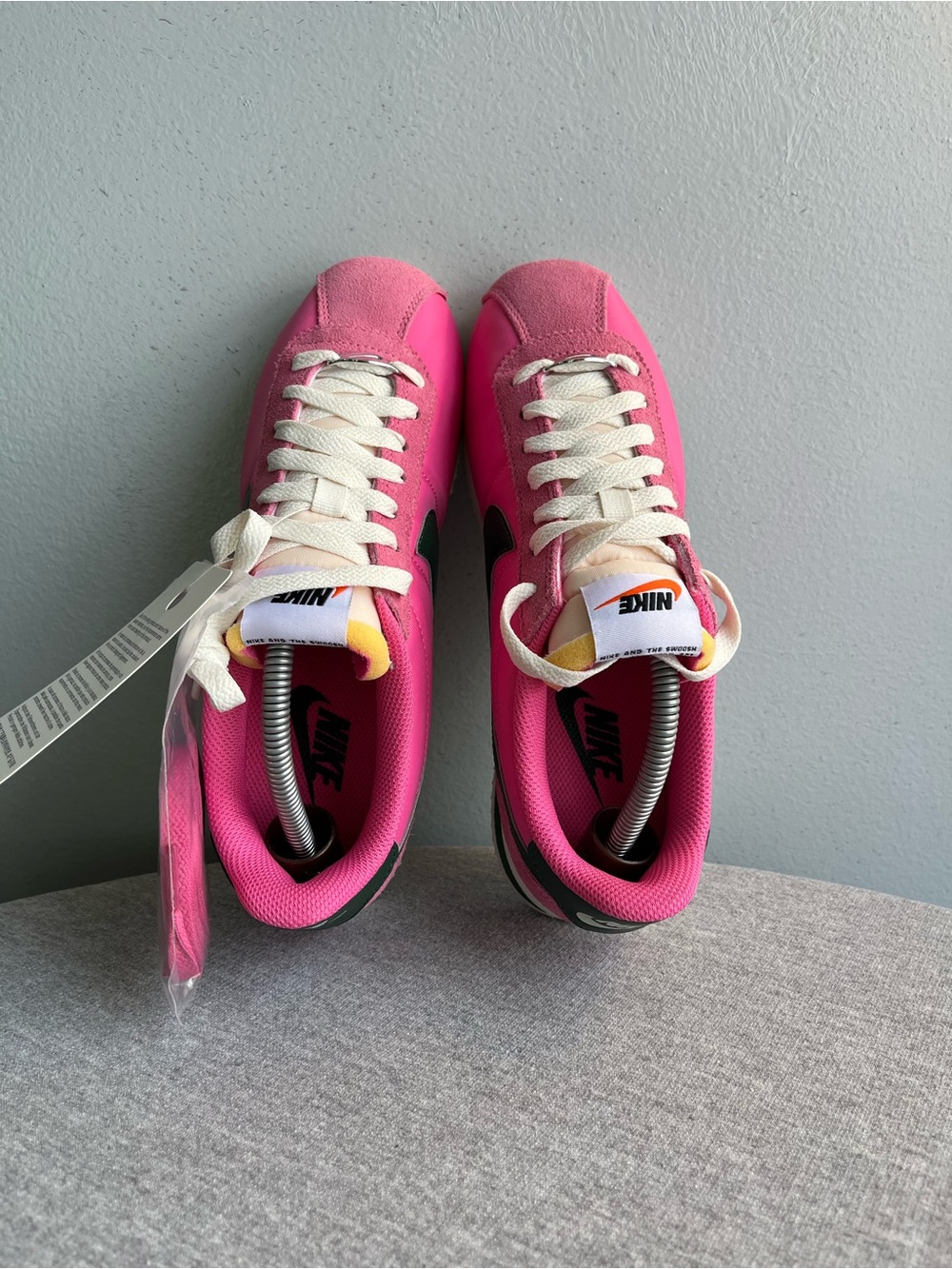 Nike Cortez Pinksicle Fir Pink White Sneakers Women’s Size 7.5 IH2361-600 - Picture 8 of 12